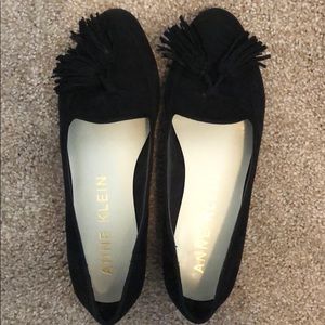 Anne Klein Suede Flats with Tassels